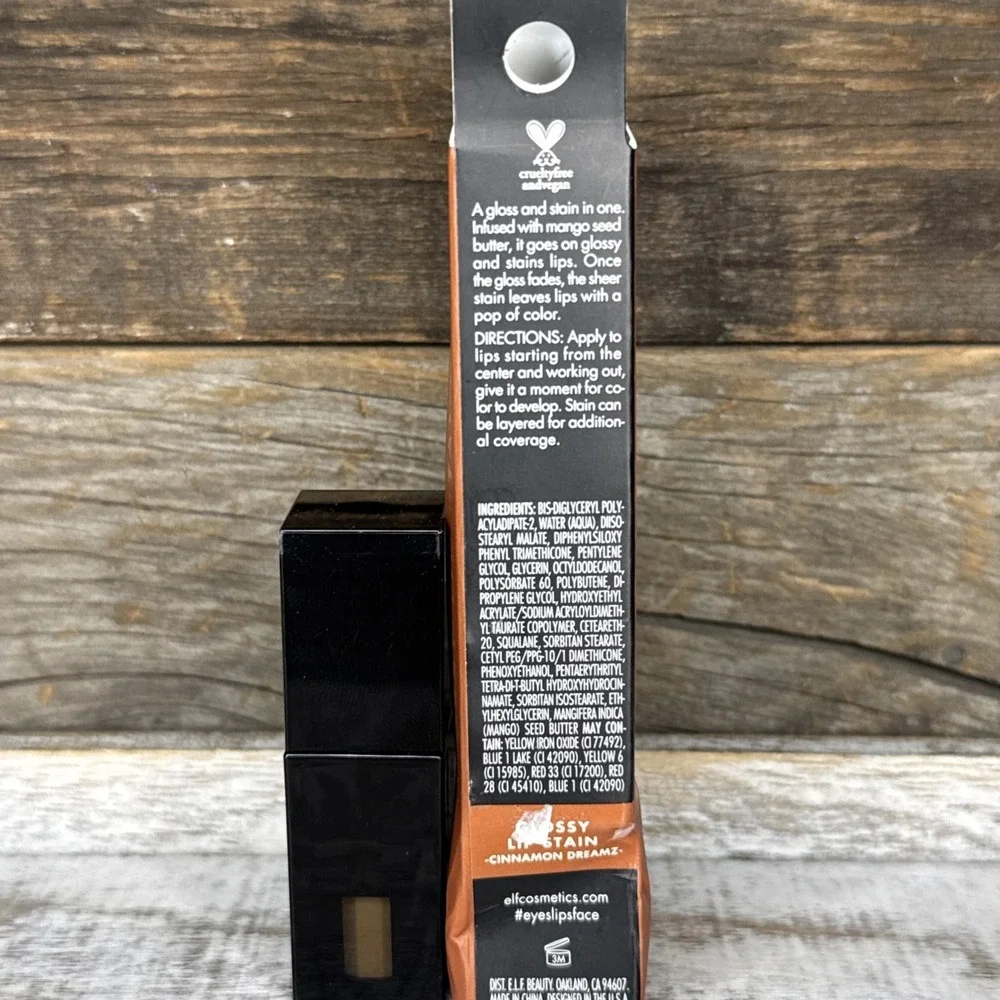 e.l.f. Glossy Lip Stain Cinnamon Dreamz Long‎ Lasting | MSRP = $8